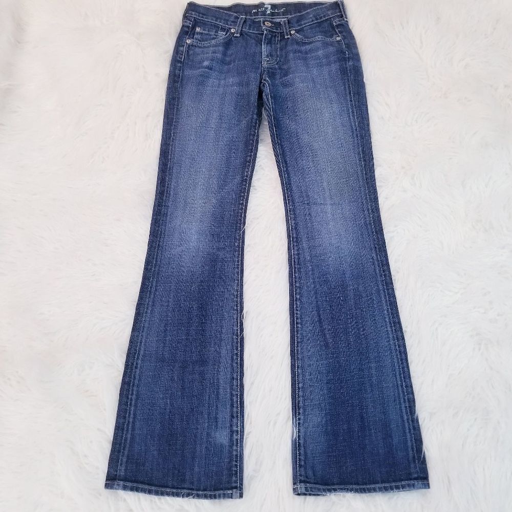 7 For All Mankind Skull Embroidered Pocket Jeans - Picture 6 of 8